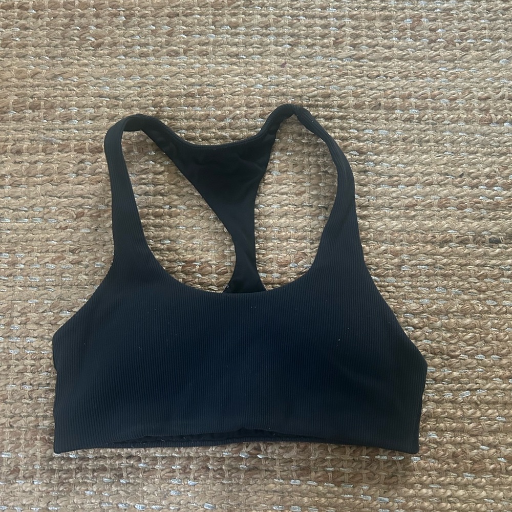 Black Racerback Sports Bra